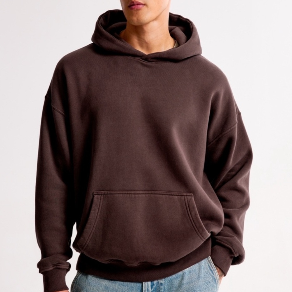 Abercrombie & Fitch Essential Popover Hoodie | Light Purple NWT - Picture 3 of 7